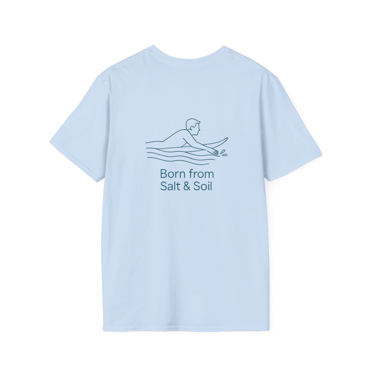Minimalist "Born from salt & soil"-Surfing- TEE