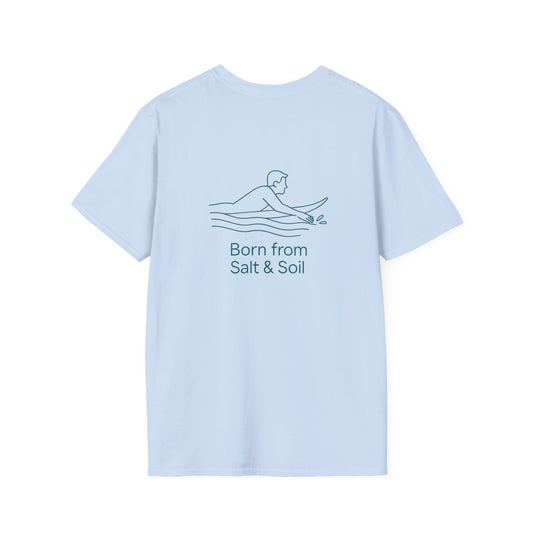 Minimalist "Born from salt & soil"-Surfing- TEE