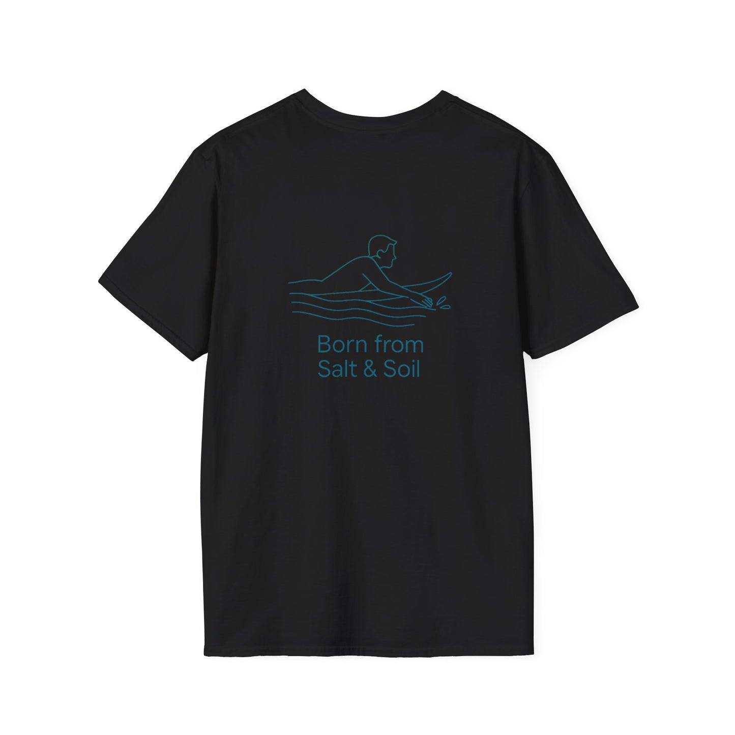 Minimalist "Born from salt & soil"-Surfing- TEE