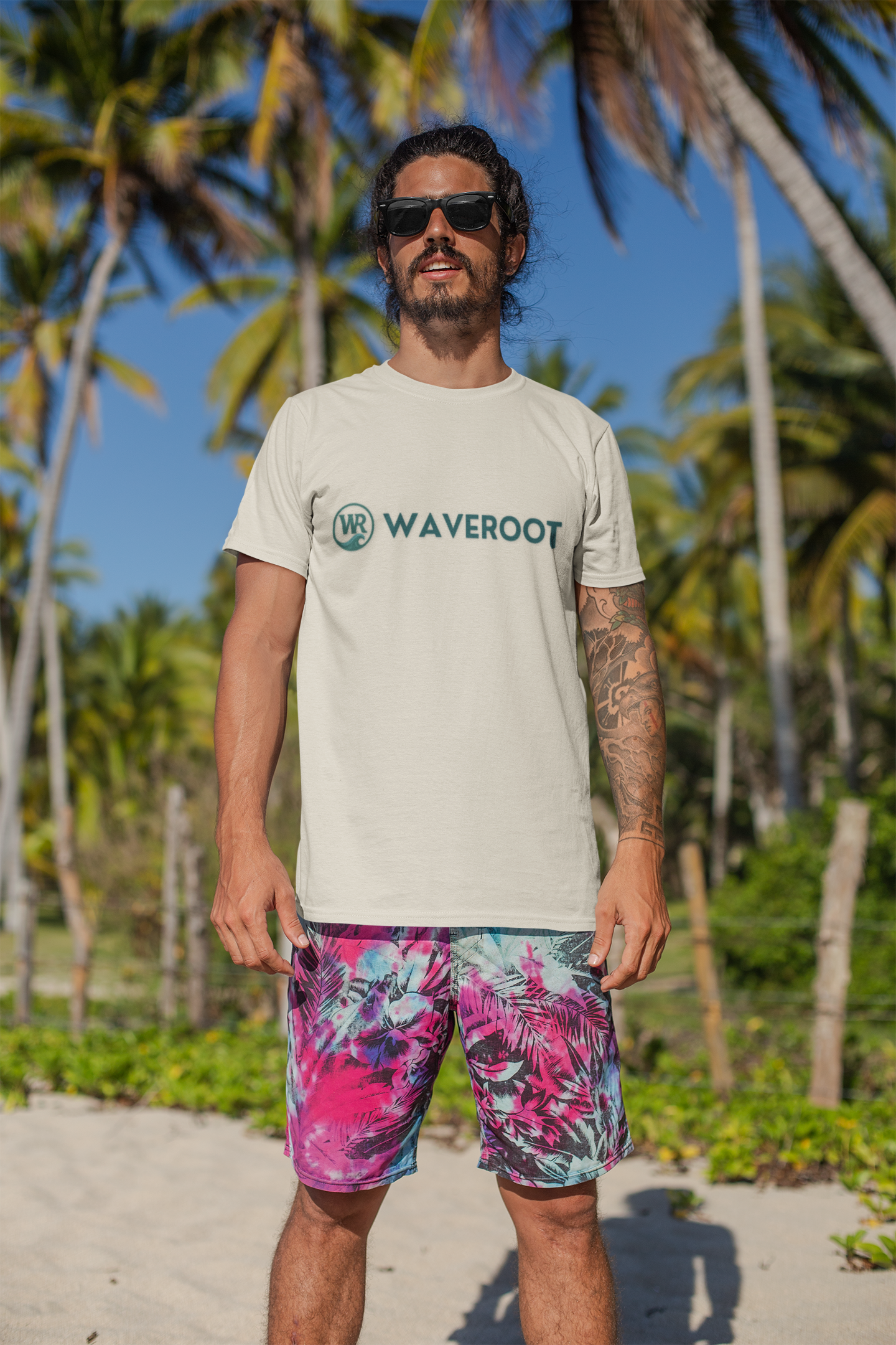 Waveroot brand & logo TEE