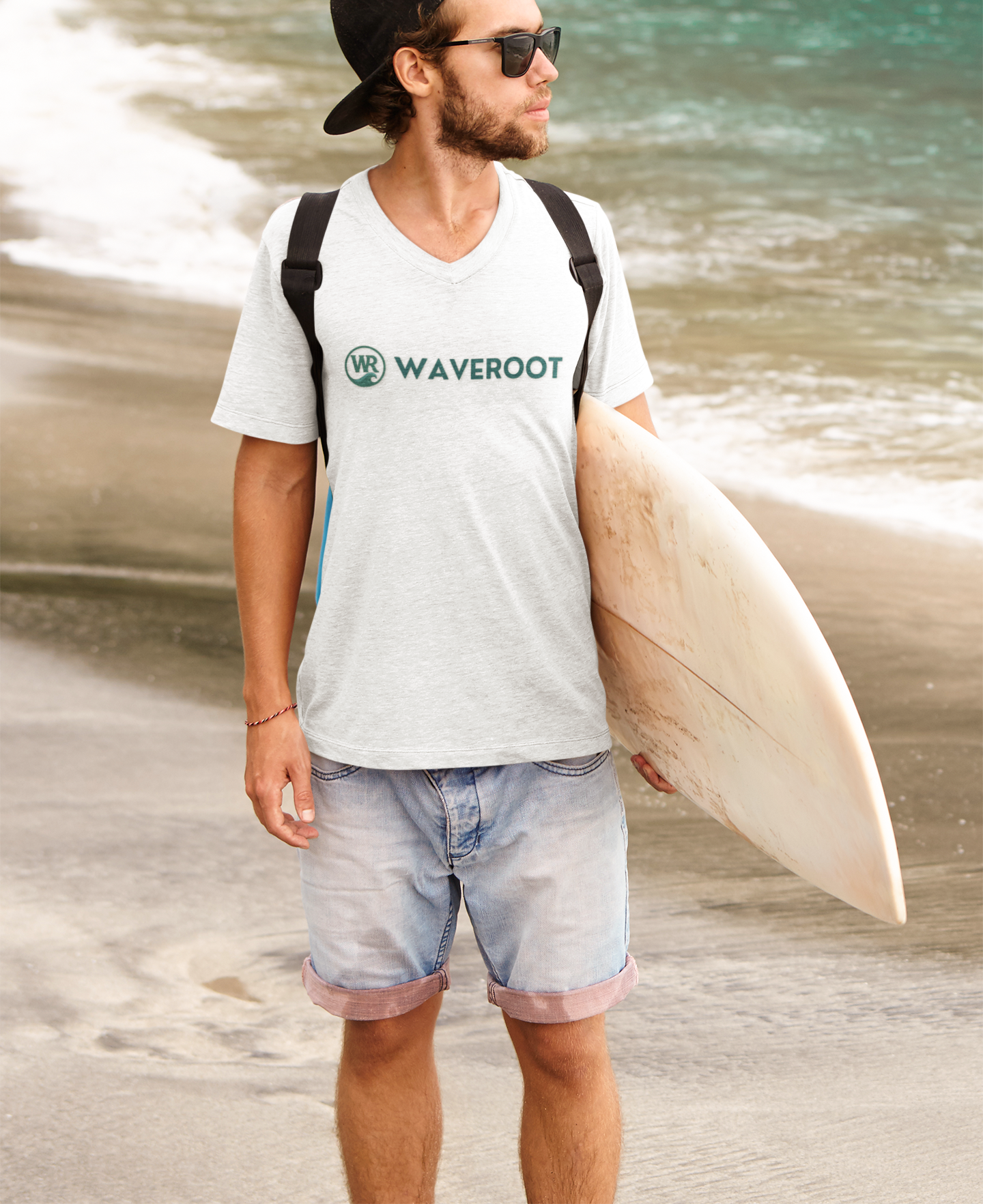 Waveroot brand & logo TEE