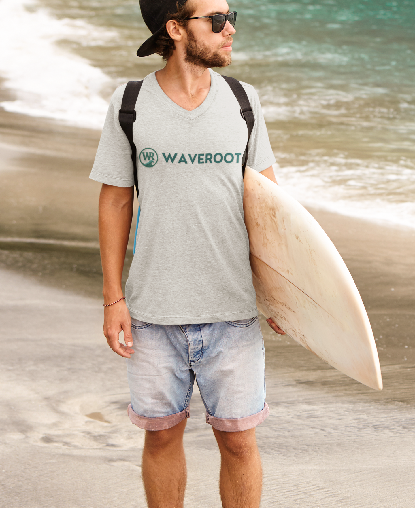 Waveroot brand & logo TEE