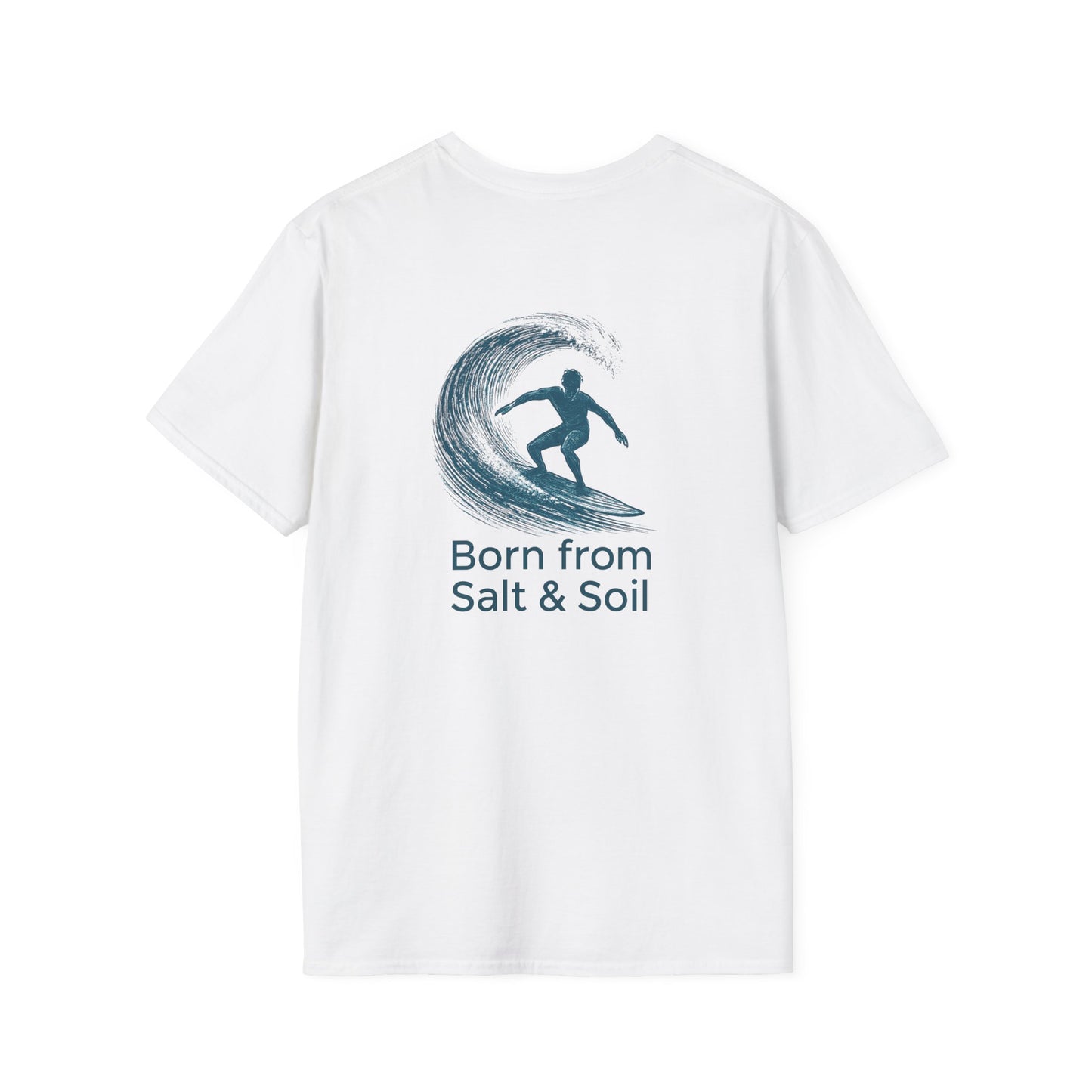 Surfer Silhouette Riding Wave-TEE